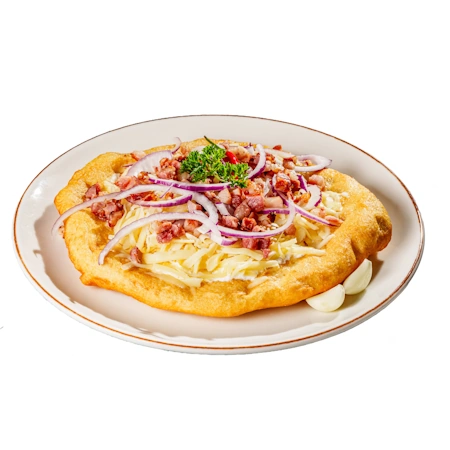 Langosh Hell's Kitchen style with bacon